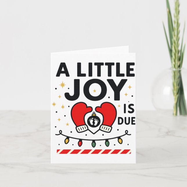 A Littile Joy Is Due Christmas For Women 2025 Comf Card (Front)