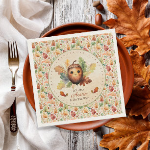 A Little Acorn Fall Baby Shower Napkins
