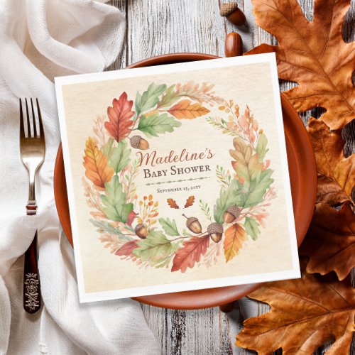 A Little Acorn Fall Baby Shower Napkins