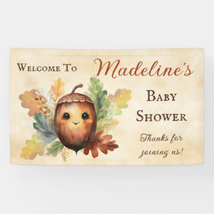 A Little Acorn Fall Baby Shower Welcome Sign