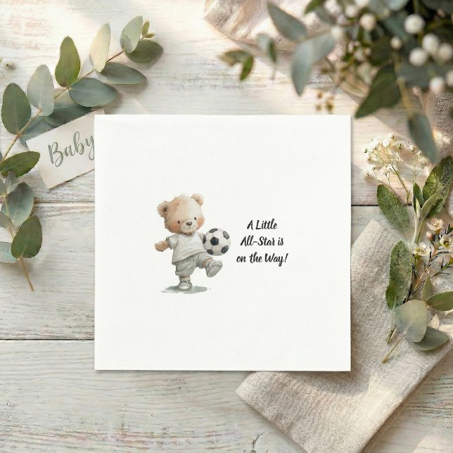 A Little All-Star Baby Shower  Napkins (A little ALL star napkin
)