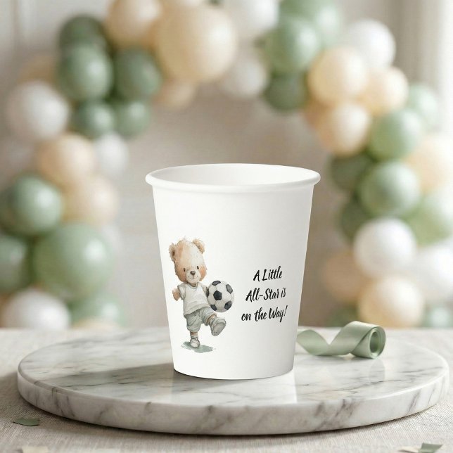 A Little All-Star Baby Shower  Paper Cups (A little ALL star paper cup)