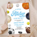 A Little Allstar Is On The Way! Sports Baby Shower Invitation<br><div class="desc">This is a A Little Allstar Is On The Way! Sports Baby Shower Invitation!</div>