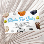 A Little Allstar Sports Baby Shower Books For Baby Enclosure Card<br><div class="desc">This is an A Little Allstar Is On The Way! Sports Baby Shower Books For Baby Enclosure Card!</div>