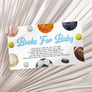 A Little Allstar Sports Baby Shower Books For Baby Enclosure Card