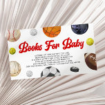 A Little Allstar Sports Baby Shower Books For Baby Enclosure Card<br><div class="desc">This is an A Little Allstar Is On The Way! Sports Baby Shower Books For Baby Enclosure Card!</div>