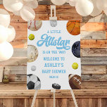 A Little Allstar Sports Baby Shower Welcome Sign<br><div class="desc">This is a A Little Allstar Is On The Way! Sports Baby Shower Welcome Sign!</div>