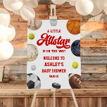 A Little Allstar Sports Baby Shower Welcome Sign<br><div class="desc">This is a A Little Allstar Is On The Way! Sports Baby Shower Welcome Sign!</div>
