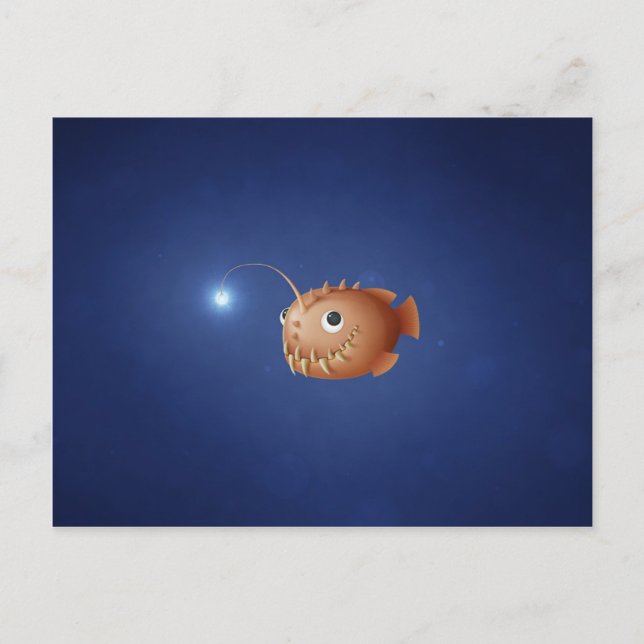 A Little Anglerfish Postcard (Front)