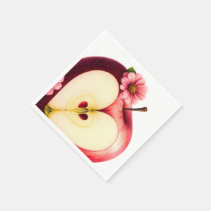 A Little Apple Is On The Way   Fall Baby Shower  Napkins