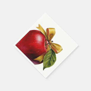 A Little Apple Is On The Way   Fall Baby Shower  Napkins