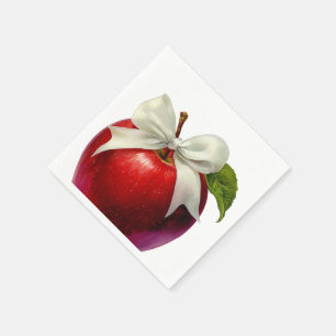 A Little Apple Is On The Way Fall Baby Shower Napkins