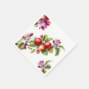 A Little Apple Is On The Way   Fall Baby Shower  Napkins