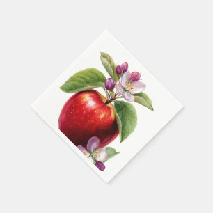 A Little Apple Is On The Way   Fall Baby Shower  Napkins