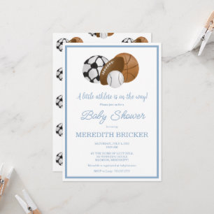 A Little Athlete is On the Way Shower Invitation