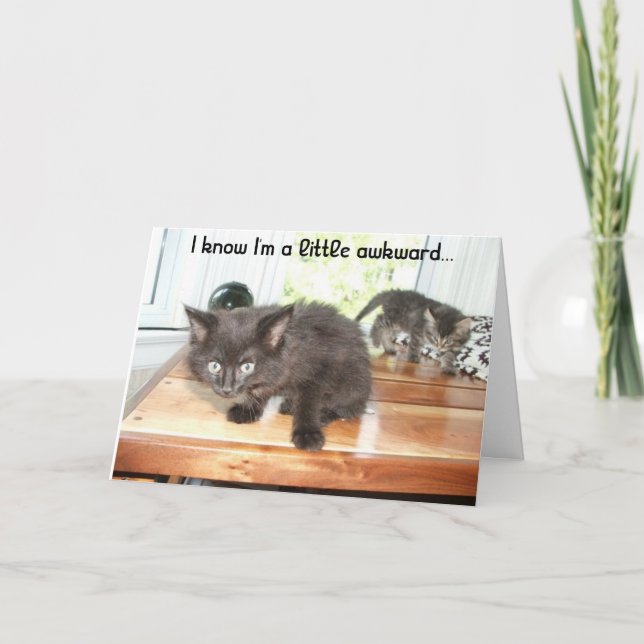 A little awkward thank you card (Front)