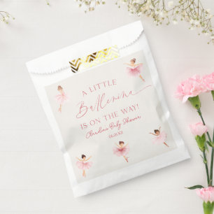 A Little Ballerina Pink Ballet Baby Shower Favor Bag