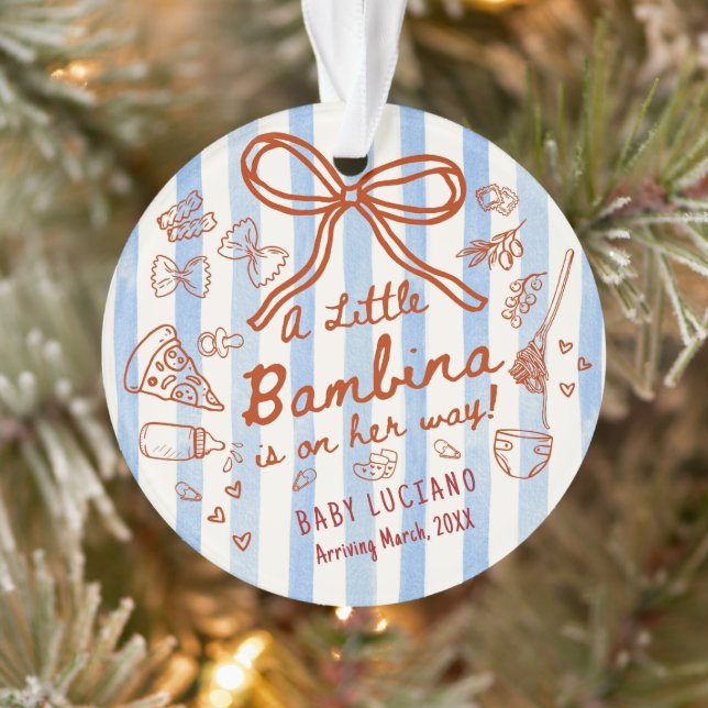 A little Bambina Acrylic  Ornament (Tree)