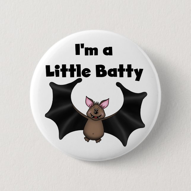 A Little Batty Button (Front)