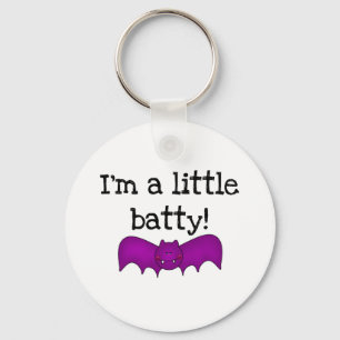 A Little Batty Halloween T-shirts and Gifts Keychain