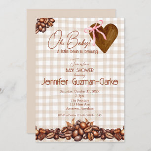 A Little Bean is Brewing Baby Shower Invitation