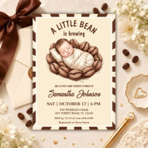 A Little Bean Is Brewing Coffee Baby Shower
