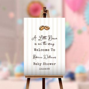 A little Bean is on the Way Coffee Baby Shower  Foam Board
