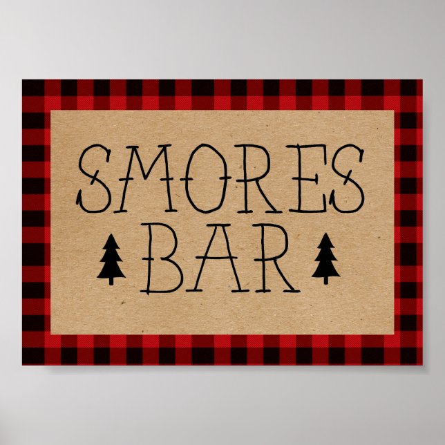 A Little Bear Smores Bar Poster (Front)