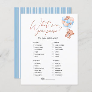 A little bearly baby What is in your purse game