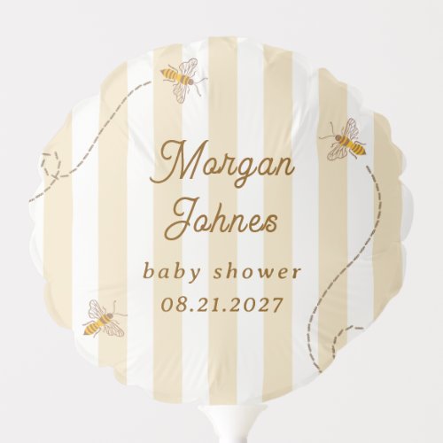 A Little Bee Baby Shower Balloon