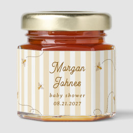 A Little Bee Baby Shower Honey Jar Favors