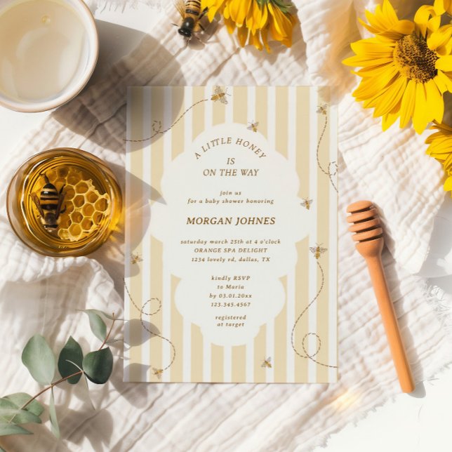 A Little Bee Baby Shower Invitation (Creator Uploaded)