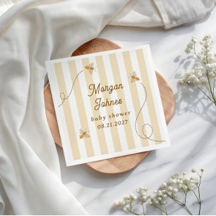 A Little Bee Baby Shower Napkins