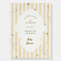 A Little Bee Baby Shower Welcome Foam Board