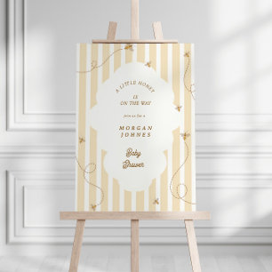 A Little Bee Baby Shower Welcome Foam Board