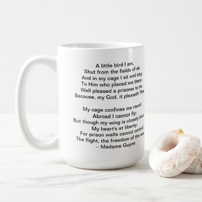 A Little Bird Poem by Madame Guyon Coffee Mug | Zazzle