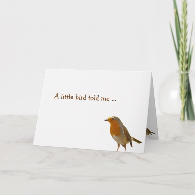 A little bird told me... card (Front)