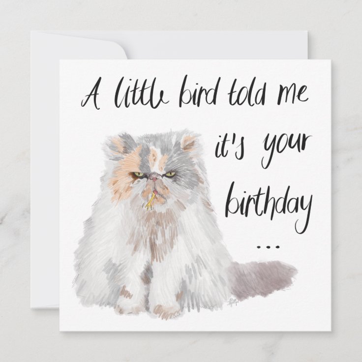 A Little Bird Told Me It’s Your Birthday Card 