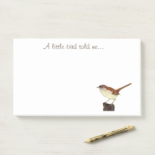 A Little Bird Told Me Post_it Notes