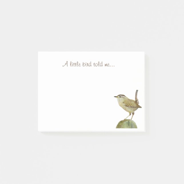 A Little Bird Told Me Post-it Notes (Front)