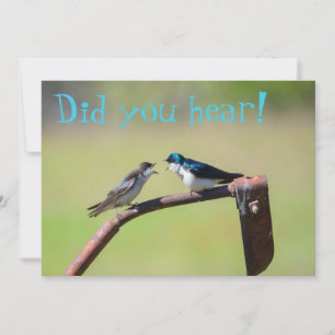 A little birdie told me - customizable invitation