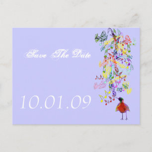A Little Birdie Told Me So Announcement Postcard