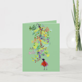 A Little Birdie Told Me So Thank You Card