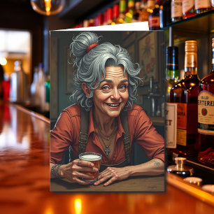 A Little Birthday Humor for the Woman who Drinks Card