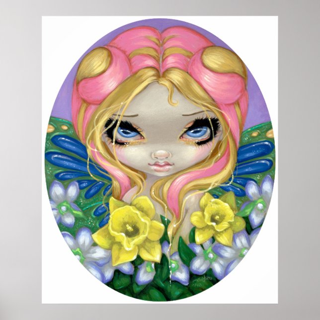 A Little Bit of Spring ART PRINT flower fairy (Front)