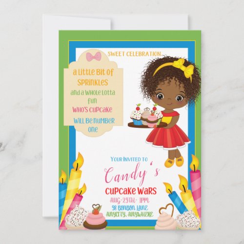 A little bit of Sprinkles Birthday Invitation Card