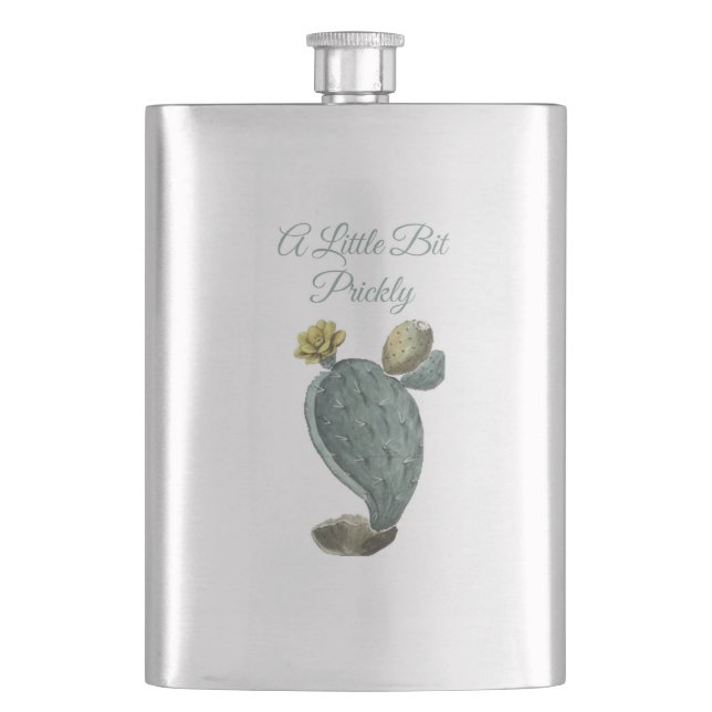A Little Bit Prickly Pear Flask  (Front)