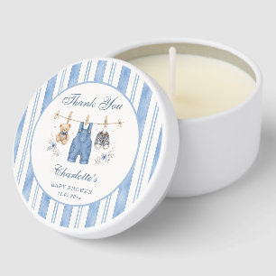 A Little Blue Jean Baby Boy Baby Shower Mini Candle Favors
