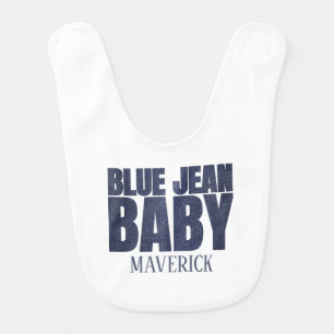 A Little Blue Jean Baby Denim Boy Baby Bib