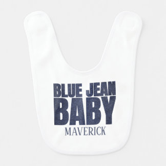 A Little Blue Jean Baby Denim Boy Baby Bib